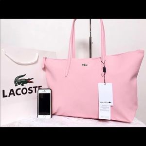 New with tags light pink Lacoste handbag